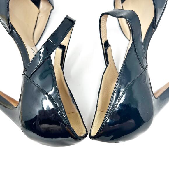 Manolo Blahnik Black Patent Leather Mary Jane Pumps Womens sz US 7.5, IT 37.5 - Picture 12 of 16